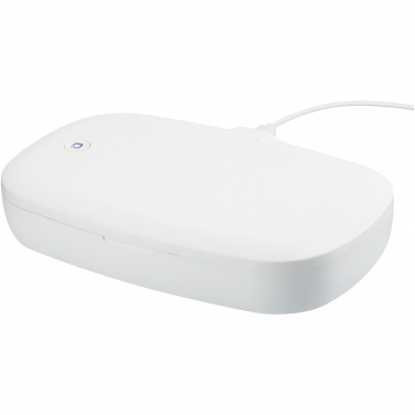 Logotrade profilprodukter bild: Capsule UV-desinfektionsmedel för smarttelefon med 5 W trådlös laddningsplatta