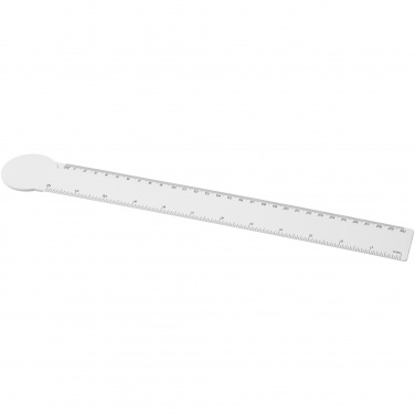 Logotrade presentreklam bild: Tait 30 cm cirkelformad linjal av återvunnen plast