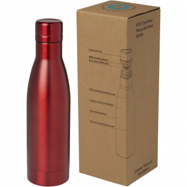 Logotrade reklamprodukter bild: Vasa 500 ml RCS-certifierad flaska i återvunnet rostfritt stål, kopparvakuumisolerad