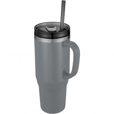 Logotrade profilprodukter bild: Melbourne RCS-certifierad mugg med sugrör, 1 200 ml
