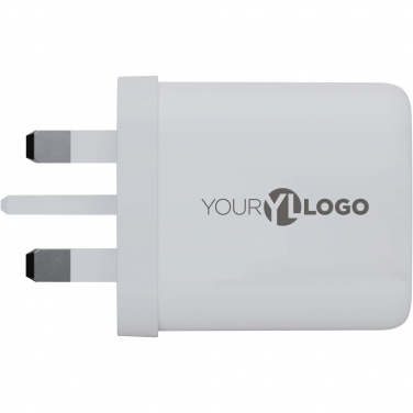 Logotrade profilprodukter bild: Xtorm XEC067G GaN² Ultra 67 W väggladdare – kontakt för Storbritannien