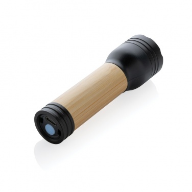 Logotrade presentreklam bild: Lucid 1W ficklampa RCS certifierad återvunnen plast & bambu