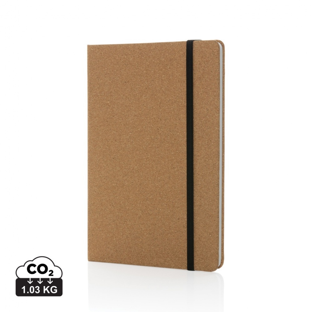 Logotrade reklamprodukter bild: Stoneleaf A5 kork och stenpapper anteckningsbok