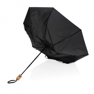Logotrade reklamprodukter bild: 21" Impact AWARE™ RPET 190T auto open/close paraply m. bam