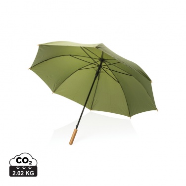 Logotrade profilreklam bild: 27" Impact AWARE™ RPET 190T auto open paraply bambu