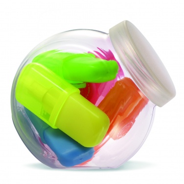 Logotrade profilprodukter bild: 5 highlighters med klämma