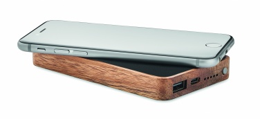 Logotrade reklamprodukter bild: Powerbank 4.000mAh trådlös