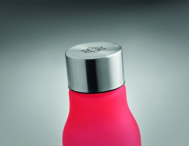 Logotrade profilprodukter bild: RPET flaska 600ml metallock