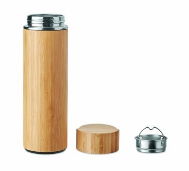 Logotrade profilreklam bild: Termos Bambu/rostfritt 400ml TAMPERE