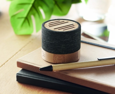Logotrade kampanjprodukter bild: Högtalare av bambu & RPET