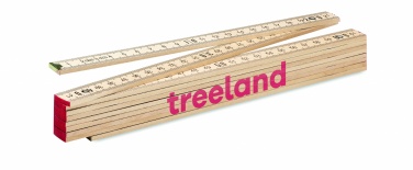 Logotrade reklamprodukter bild: Tumstock  i trä 2 m