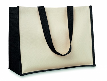 Logotrade profilreklam bild: Shoppingkasse i jute/canvas