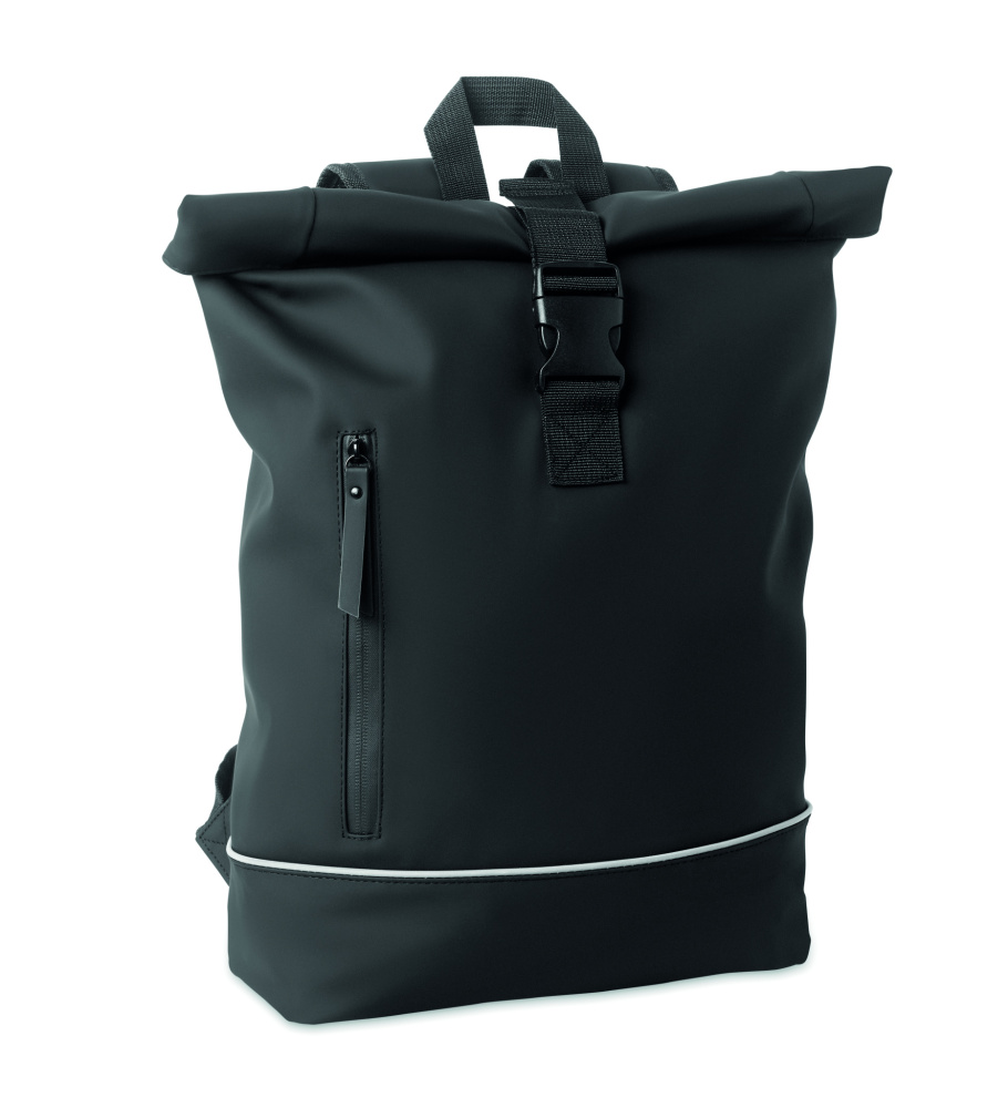 Logotrade profilprodukter bild: Laptop 15" rolltop PU-ryggsäck
