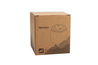 Logotrade reklamprodukter bild: Bluetooth-högtalare HERMON Schwarzwolf