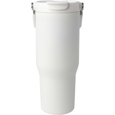 Logotrade kampanjprodukter bild: Bronx 900 ml vakuumisolerad termos av koppar och RCS-certifierat återvunnet rostfritt stål med ett lock med dubbla funktioner