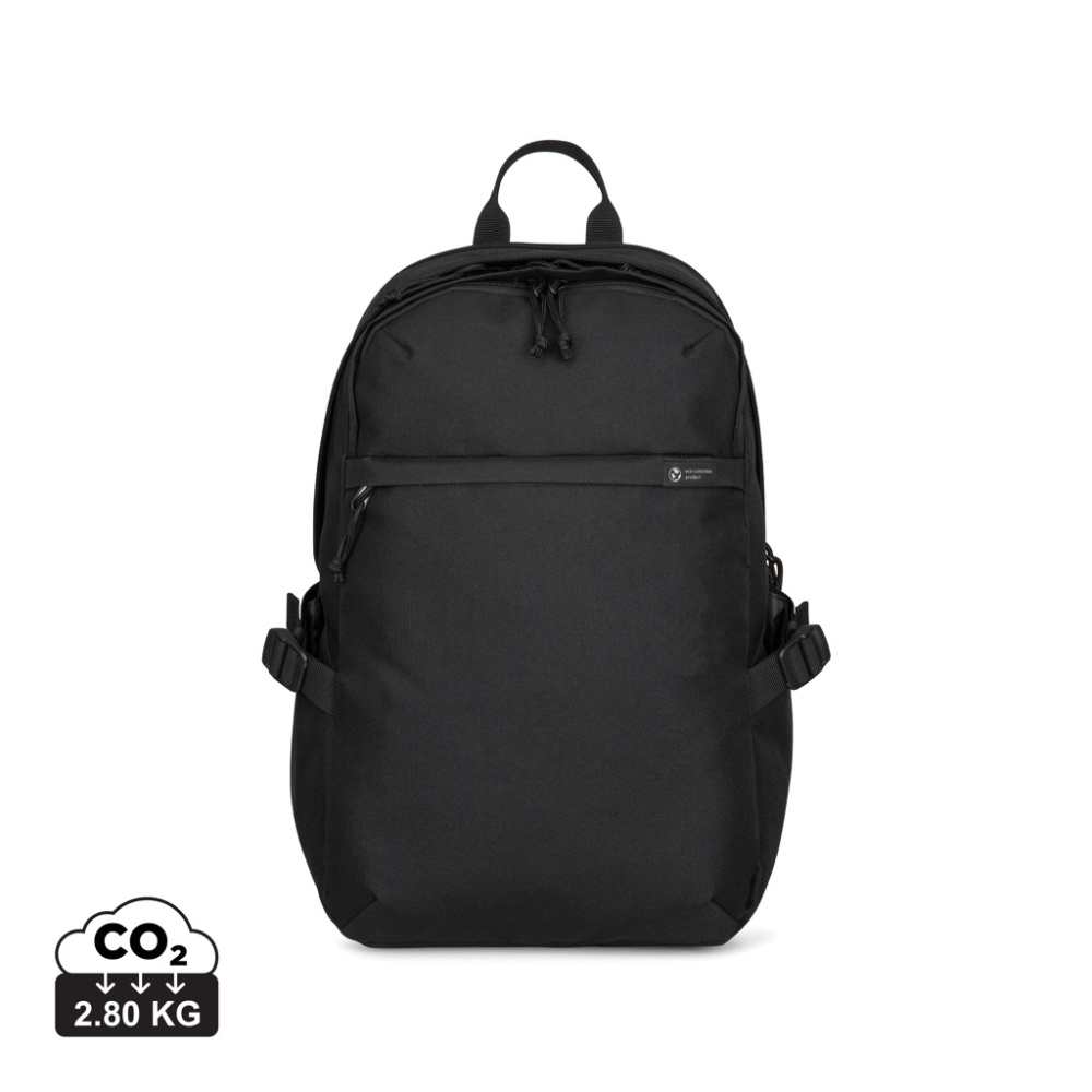 Logotrade reklamprodukter bild: Renew AWARE™ rPET 15'' ryggsäck för laptop