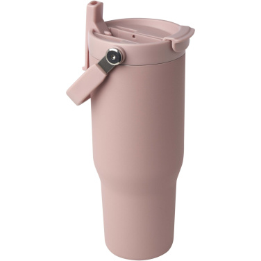 Logotrade kampanjprodukter bild: Bronx 900 ml vakuumisolerad termos av koppar och RCS-certifierat återvunnet rostfritt stål med ett lock med dubbla funktioner