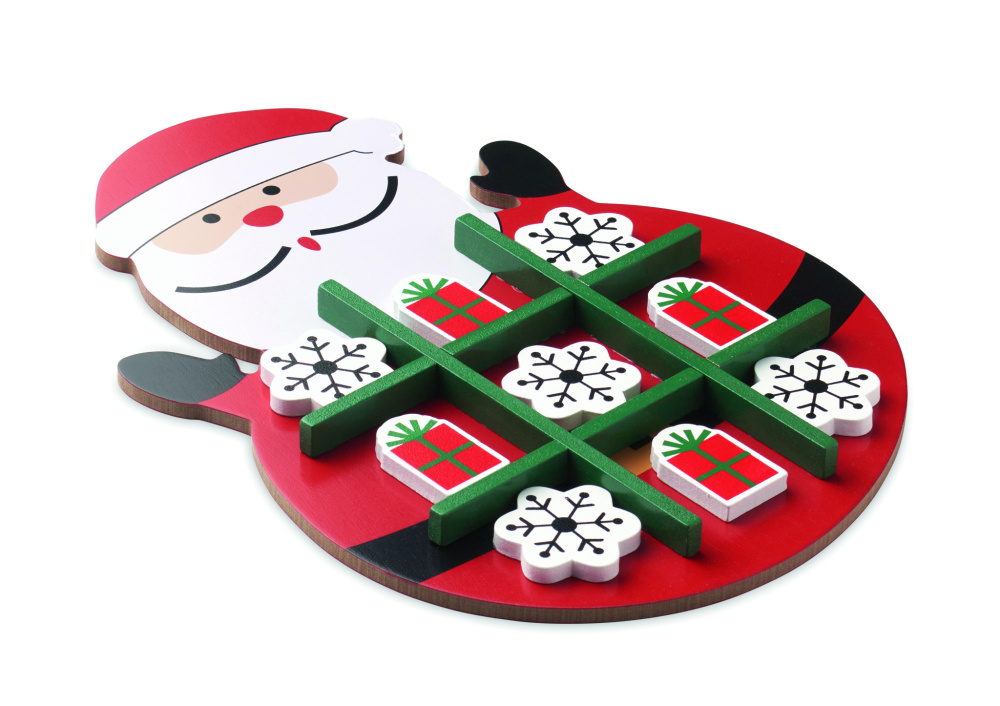 Logotrade kampanjprodukter bild: Jul tic tac toe i trä
