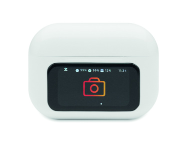 Logotrade kampanjprodukter bild: TWS hörlurarar återvunnen ABS