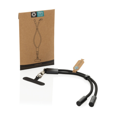 Logotrade profilreklam bild: LoopAmp RCS RPET handledsrem för telefon med 60 W kabel