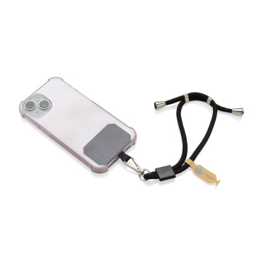Logotrade profilprodukter bild: CarryLoop RCS  PET-justerbar telefonrem för mobiltelefon