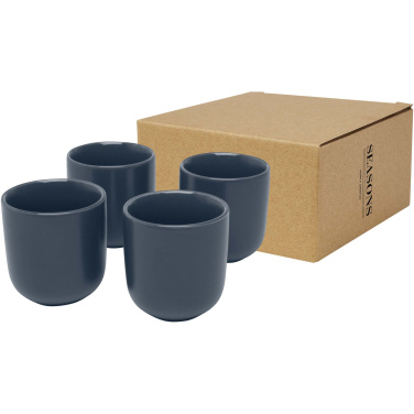 Logotrade profilreklam bild: Male fyra stycken 90 ml espressokopp