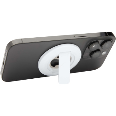 Logotrade presentreklam bild: Ain magnetiskt telefonställ av återvunnen plast med flasköppnare 