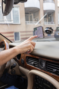 Logotrade presentreklam bild: Terra 360 RCS återvunnen plast universell telefonhållare