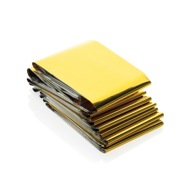 Logotrade profilreklam bild: Solra nödfilt i RCS-återvunnen RPET-ficka